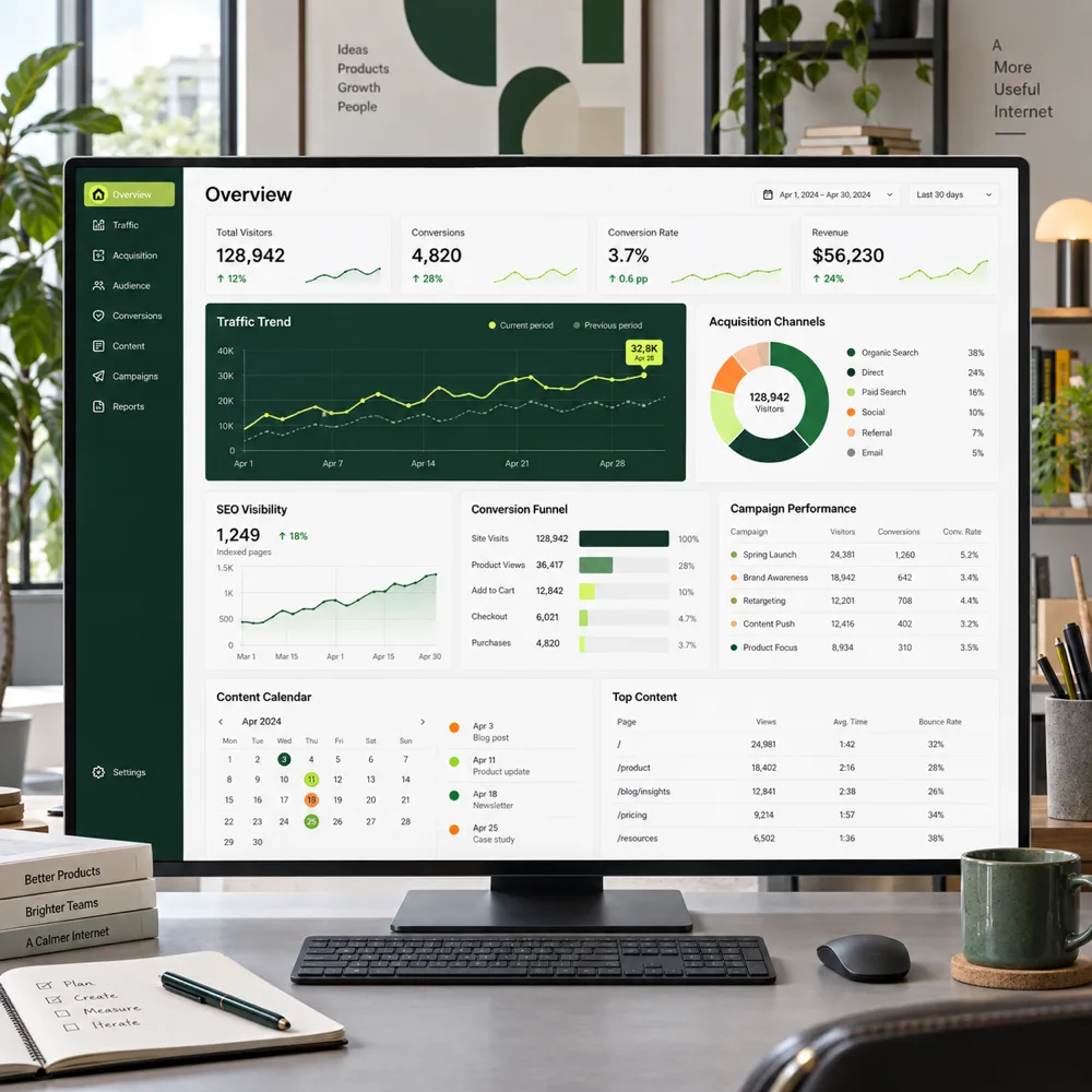 Growth analytics dashboard